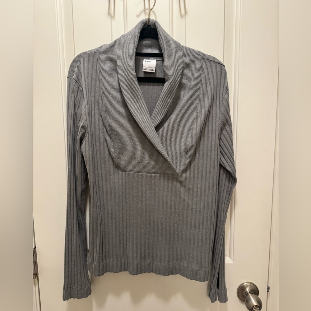 Nike Yoga Ribbed Gray Jacket